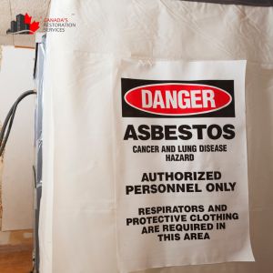 Asbestos removal job being done in the Brantford area by Canada's Restoration Services